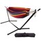 Hastings Home Double Hammock and Stand, Red/Purple 388549DYV - alternate 1